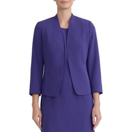 KASPER KASPER Seamed Open Front Jacket
