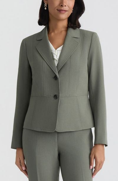 KASPER KASPER Seamed Stretch Crepe Jacket