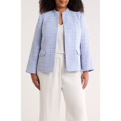 KASPER KASPER Stand Collar Tweed Jacket