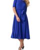 KASPER KASPER Tie Belt Fit & Flare Dress - 1