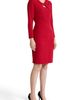 KASPER KASPER Twist Front Long Sleeve Sheath Dress - 3