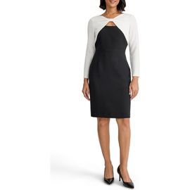 KASPER KASPER Twist Front Sheath Dress