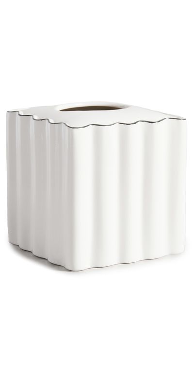 Kassatex Kassatex Le Marais Tissue Holder White One