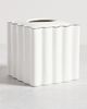 Kassatex Kassatex Le Marais Tissue Holder White One - 2