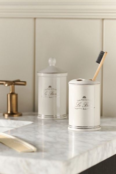 Kassatex Le Bain Porcelain Toothbrush Holder