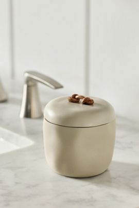 Kassatex Montecito Textured Cotton Jar