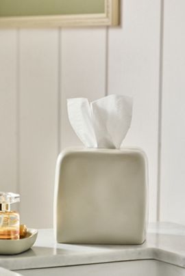 Kassatex Montecito Textured Tissue Holder