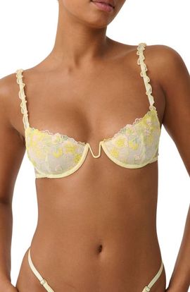 Kat The Label Kat The Label Amelia Embroidered Underwire Bra
