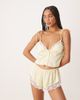 Kat The Label Kat The Label Arabella satin camisole in limoncello-Yellow - 2