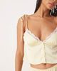 Kat The Label Kat The Label Arabella satin camisole in limoncello-Yellow - 4
