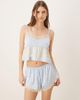 Kat The Label Kat The Label Frida Bridal lace detailing shorts in ice blue - 1
