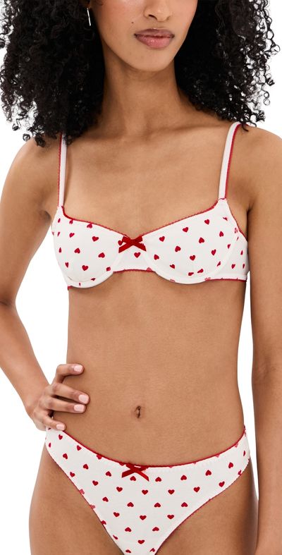 Kat the Label Kat the Label Hugo Underwire Heart Print