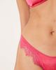 Kat The Label Kat The Label Sorrento satin lace thong in hot pink - 2
