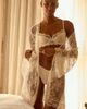 Kat The Label Lottie Sheer Lace Robe - 1