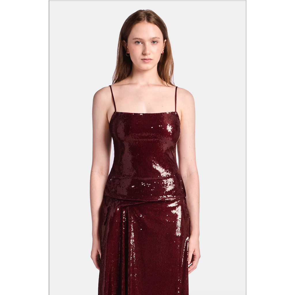 KATE BARTON KATE BARTON Camille Sequin Maxi Skirt