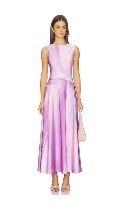 Kate Barton Kate Barton Illusion Print Kate Liquid Maxi Dress