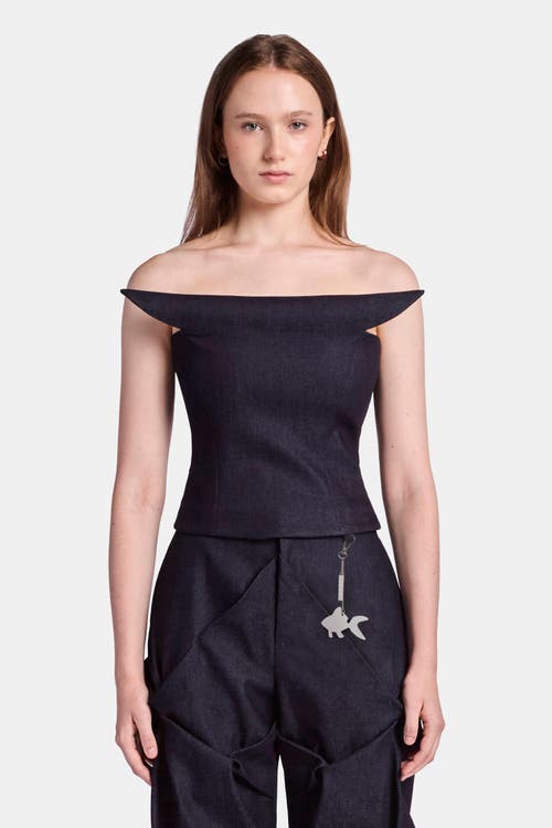 KATE BARTON KATE BARTON Symmetrical Sculpted Denim Corset