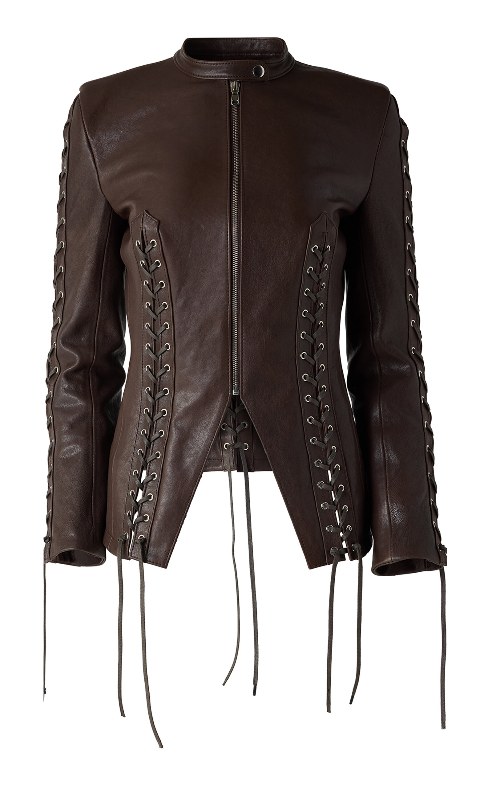 Kate Hundley Kate Hundley Exclusive Eloise LaceUp Leather Jacket