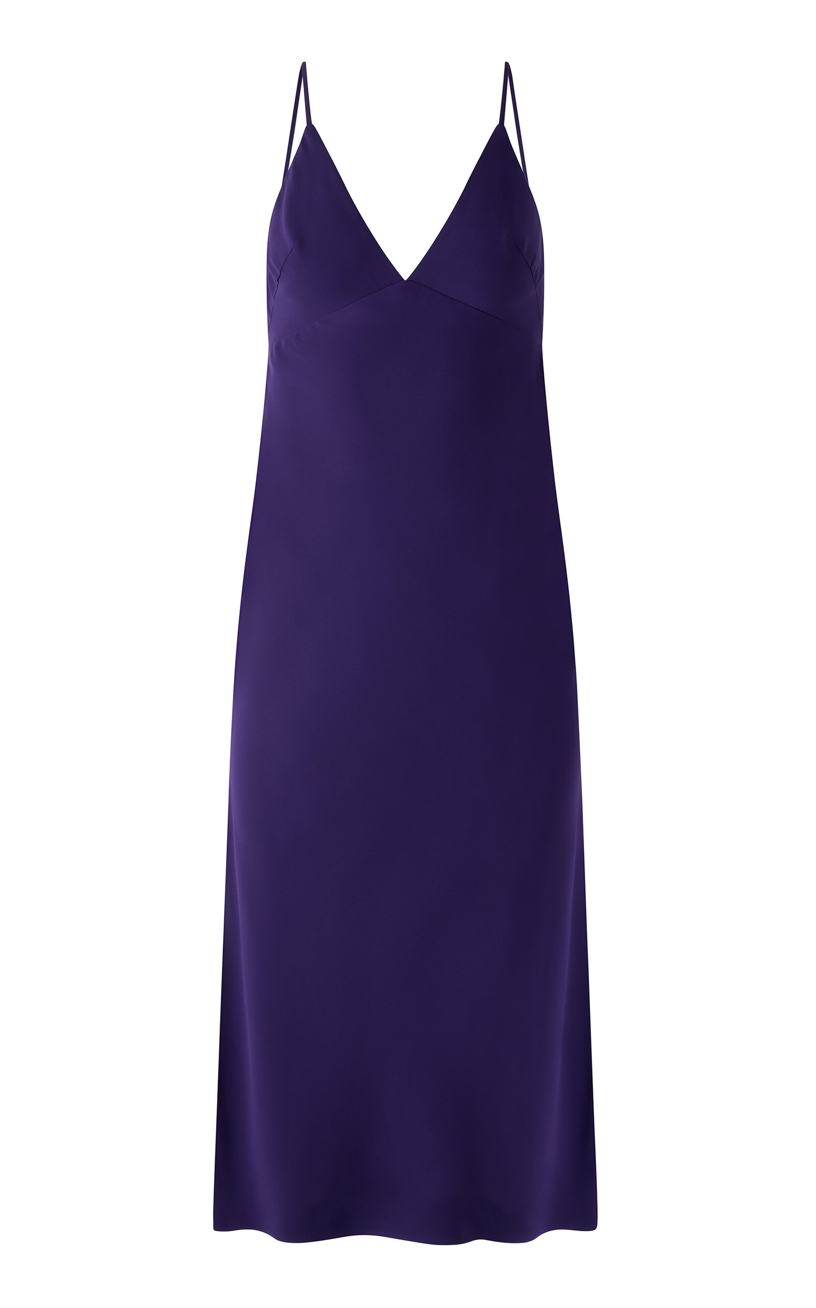 Kate Hundley Kate Hundley Exclusive Triangle Bias Silk Midi Slip Dress
