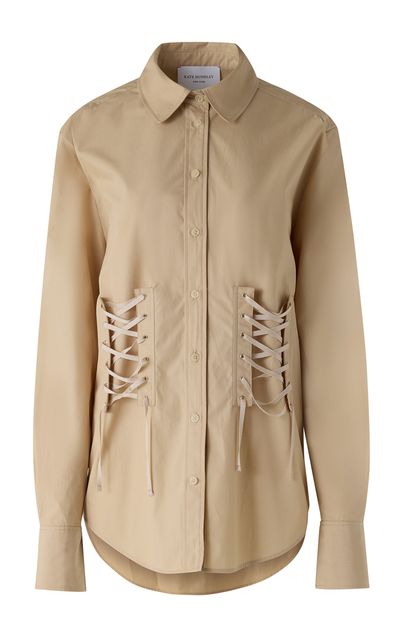 Kate Hundley Kate Hundley LaceUp Cotton Shirt