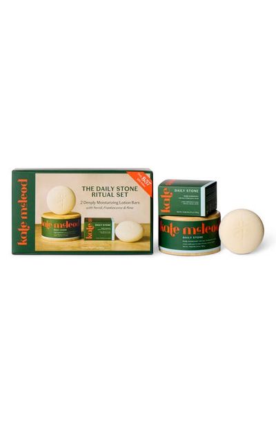 Kate McLeod Kate McLeod Daily Stone Ritual Set - Deeply Moisturizing Lotion Bar Duo $86 Value