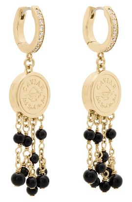 Kate Spade Kate Spade Caviar Drop Huggie Earrings