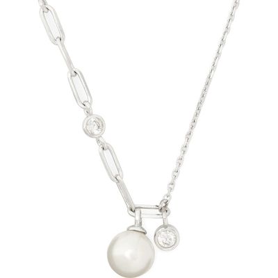 Kate Spade Kate Spade Pearl Theory Mixed Chain Faux Pearl Pendant Necklace