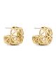 Kate Spade Kate Spade Spade Flower Lace Chubby Huggie Hoop Earrings - 1