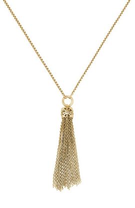 Kate Spade Kate Spade Spade Flower Lace Tassel Pendant Necklace