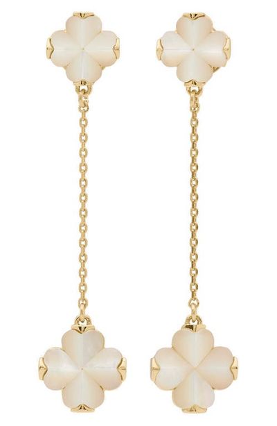 Kate Spade Kate Spade Spade Flower Mother of Pearl Linear Earrings 