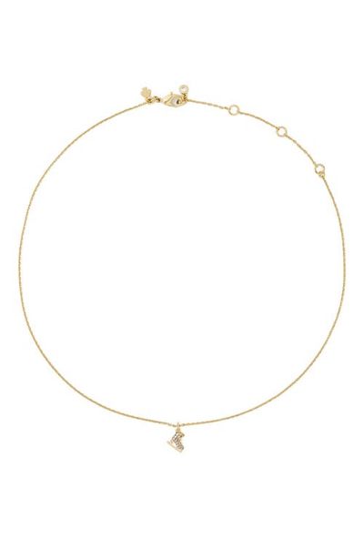 Kate Spade Kate Spade You're a Gem Pavé Skate Pendant Necklace