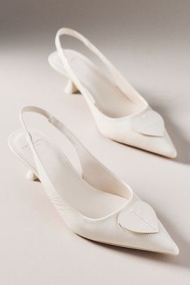 Kate Spade Lover Kitten-Heel Slingbacks