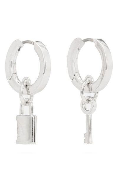 Kate Spade New York Kate Spade New York Asymmetrical Drop Huggie Hoop Earrings