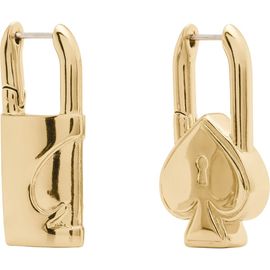 Kate Spade New York Kate Spade New York Asymmetrical Padlock Huggie Hoop Earrings