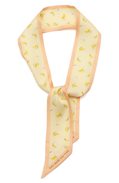 Kate Spade New York Kate Spade New York bold bananas silk skinny scarf