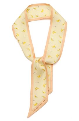 Kate Spade New York Kate Spade New York bold bananas silk skinny scarf