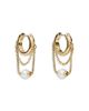 Kate Spade New York kate spade new york Chain Reaction Imitation Pearl & Chain Huggie Hoop Earrings - 1