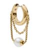 Kate Spade New York kate spade new york Chain Reaction Imitation Pearl & Chain Huggie Hoop Earrings - 2