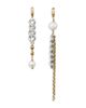 Kate Spade New York kate spade new york Chain Reaction Imitation Pearl Asymmetrical Chain Earrings - 1