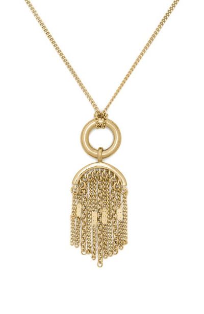 Kate Spade New York Kate Spade New York chain reaction tassel pendant necklace