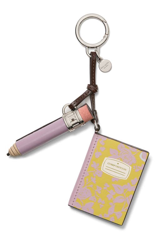 Kate Spade New York Kate Spade New York charmed smooth leather composition notebook key fob