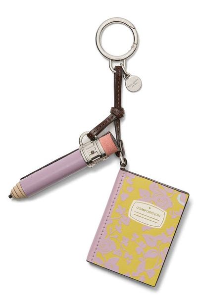 Kate Spade New York Kate Spade New York charmed smooth leather composition notebook key fob