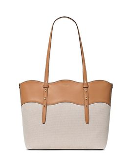 Kate Spade New York kate spade new york Do It All Wavy Canvas Tote Bag