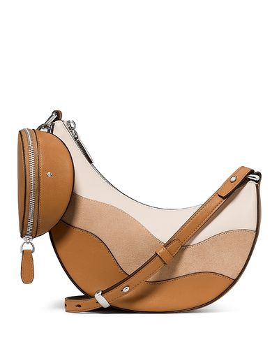 Kate Spade New York kate spade new york Duo Wavy Suede & Leather Crossbody