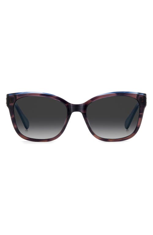 Kate Spade New York Kate Spade New York fatimah 55mm gradient polarized rectangular sunglasses