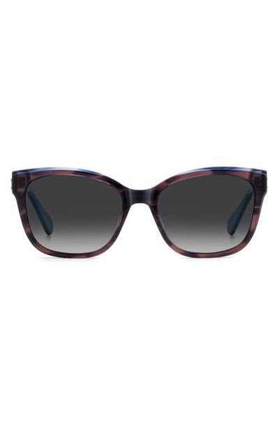 Kate Spade New York Kate Spade New York fatimah 55mm gradient polarized rectangular sunglasses