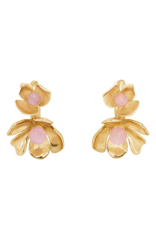 Kate Spade New York Kate Spade New York floral huggie hoop earrings