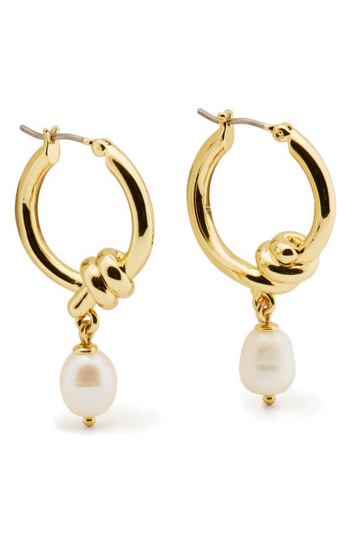Kate Spade New York Kate Spade New York freshwater pearl hoop earrings
