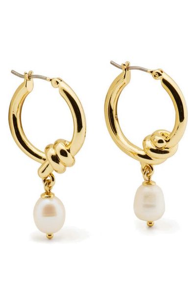 Kate Spade New York Kate Spade New York freshwater pearl hoop earrings