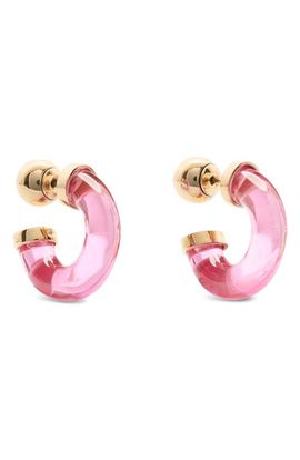 Kate Spade New York Kate Spade New York glow up resin huggie hoop earrings